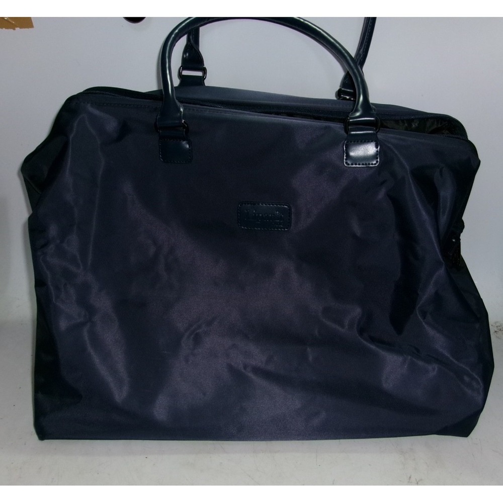 Lipault Paris Navy Blue Shoulder Bag Duffle Weekender Travel Carry‑On – Used